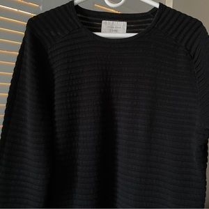 Jack&Jones Core Black Soft Striped Long Sweatshirt Size M